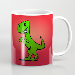 Coffee mug with dinosaur