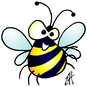 Bumble bee, full color T-shirt design