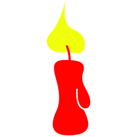 Candle, two color T-shirt design