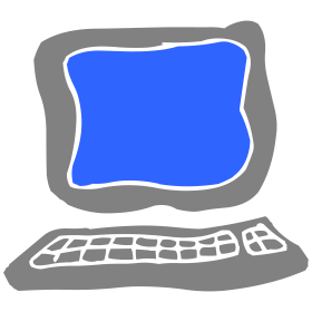 Computer, two color T-shirt design
