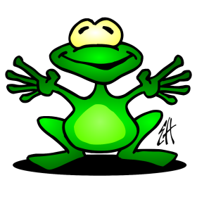 Frog, full color T-shirt design