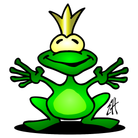 Der Froschkönig, vollfarbiges T-Shirt-Design