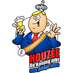 Koningsdag - King's Day avec texte, design de t-shirt en couleur