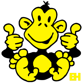 Monkey, two color T-shirt design