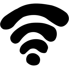 Icono WiFi, diseño de camiseta de un color